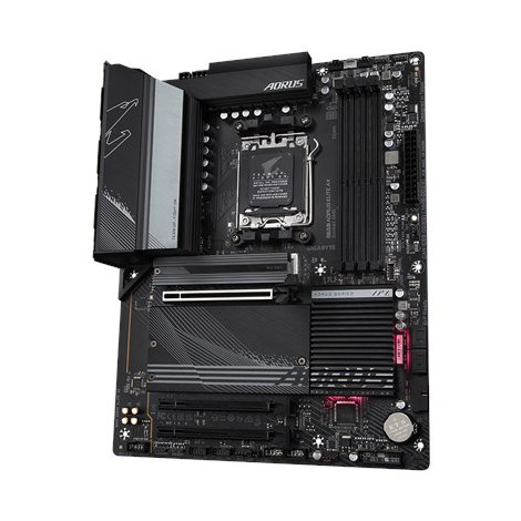 Gigabyte | B650 AORUS ELITE AX 1.0 M/B | Processor family AMD | Processor socket AM5 | DDR5 DIMM | Memory slots 4 | Supported h - 4